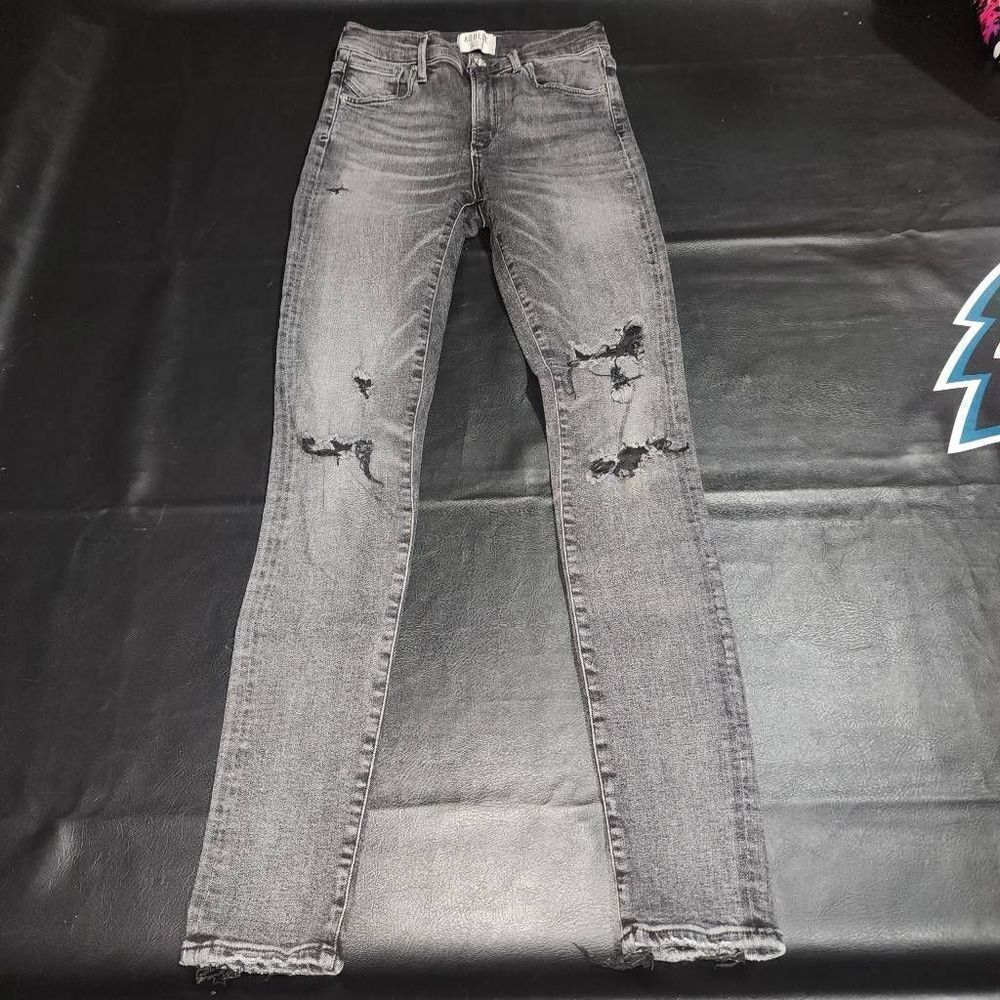Agolde‎ Womens Sophie High Rise Distressed Skinny Jeans Silence 25